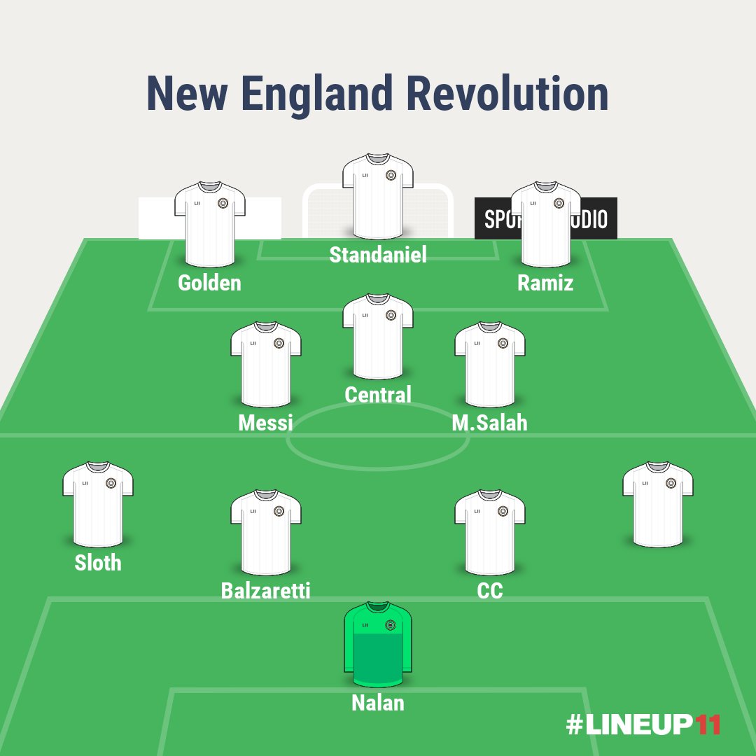 NERevolutionPC's tweet photo. This is the NERevs lineup for today's game against Chicago Fire! https://t.co/oncTvht36e