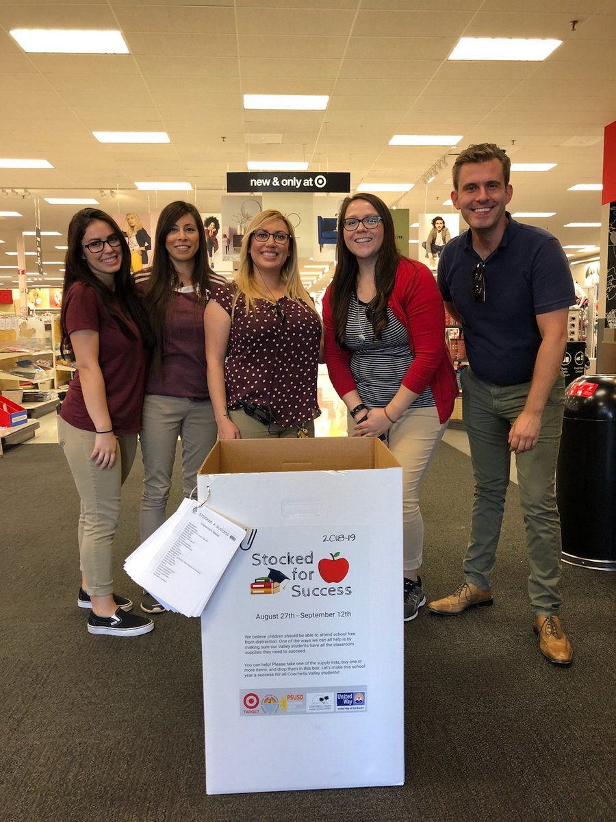 SamBorrego922's tweet photo. Our Stocked for Success drive is up and running! @UWDesert #T0940 #D205impactingthecommunity #backtoschoolsuppliesdrive #HRlife https://t.co/We0GlLhG7e