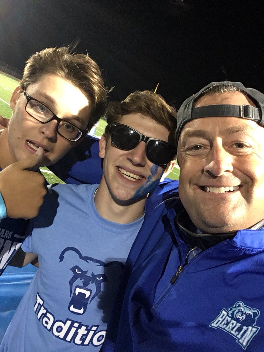 From the band to the student section leaders to the football team-what an unbelievable night at 3140 Berlin Station Rd.  #FAMILY