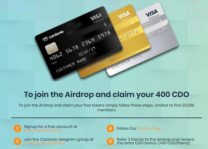 superairdrops's tweet photo. Cardonio #airdrop #freecoins ⭐️⭐️⭐️⭐️⭐️
https://t.co/aA41sNPBl0 https://t.co/HUW6jxbKYI