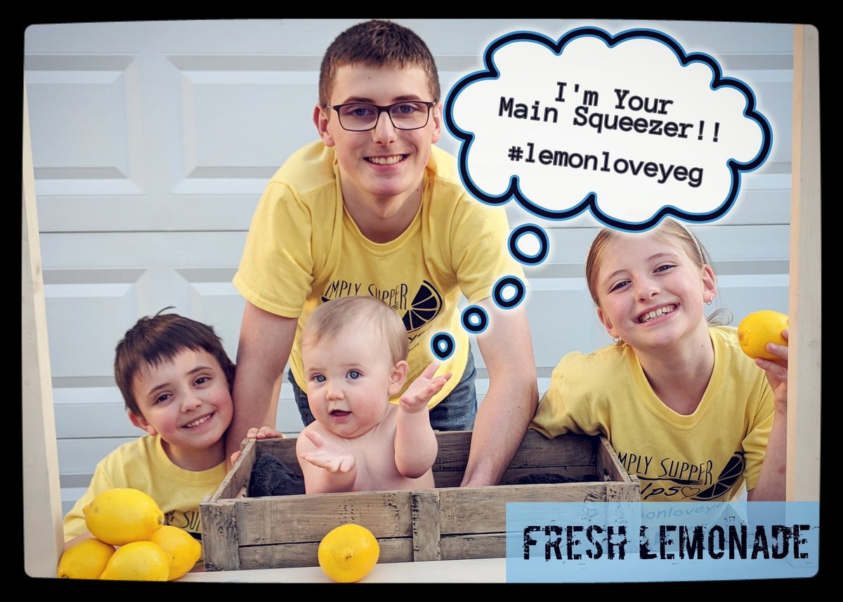 Meet 'JESSA' Our newest Lemon Squeezer!!! She is joining her brothers and sister in their 4th year of #lemonadestandday Sunday August 26, 2018 at Andy's IGA from 10am-5pm Proceeds raised go towards the #stollerychildrenshospital ❤️ #lemonloveyeg #simplysupperyeg #simplysupper