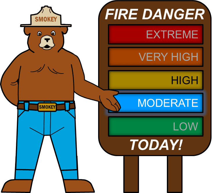 The energy release components of our fuel groups are increasing and now the fire danger has increased from low to moderate. Our cooler temperatures have resulted in some of our finer fuels drying out a bit as they go to seed. We are now entering our fall fire season. Stay alert!