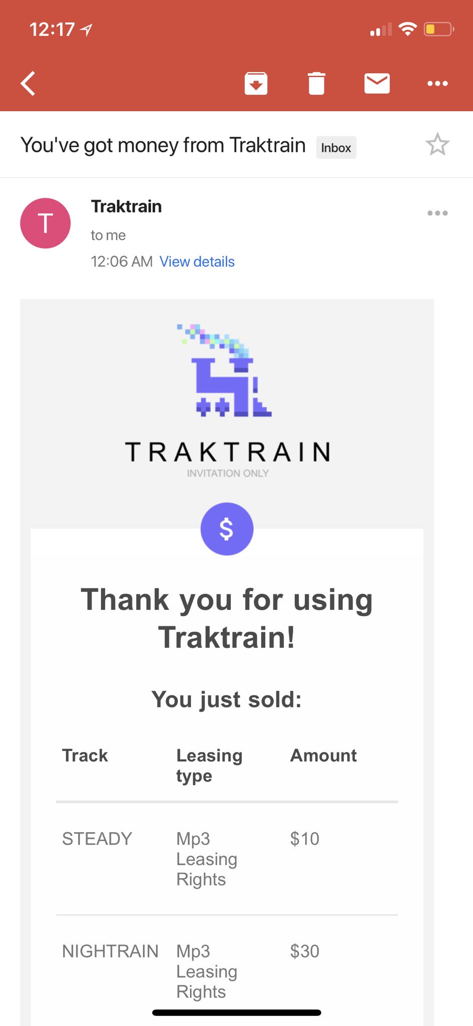 TRAKTRAIN on Twitter: "hey, you can see their email in your paypal activity  BUT buyers emails will be included on the emails you get from us VERY soon"  / Twitter
