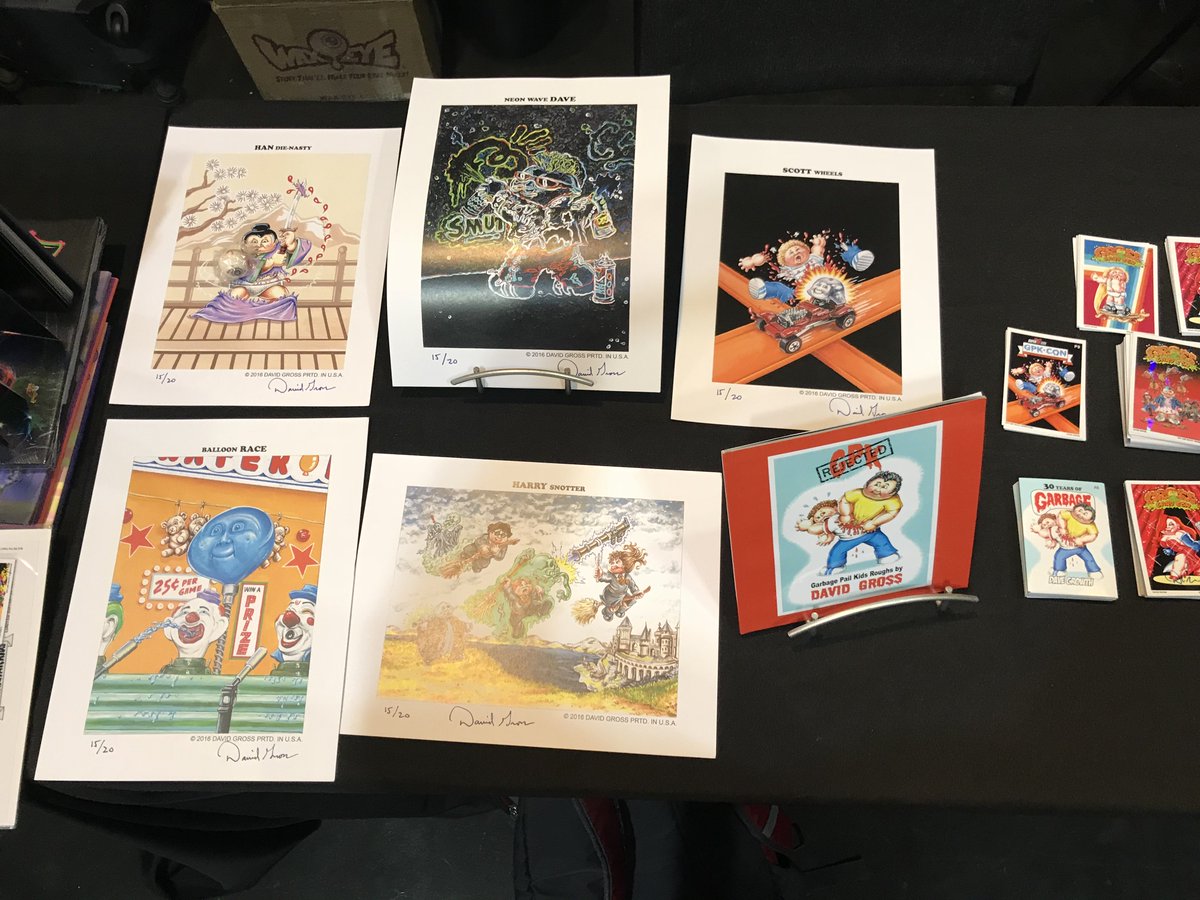 David Gross at Gross Card Con. #GarbagePailKids #GPK <a href="/ToyXpo/">ToyXpo Comic and Pop Culture Fan Experience</a> <a href="/davidgrossgpk/">David Gross</a>
