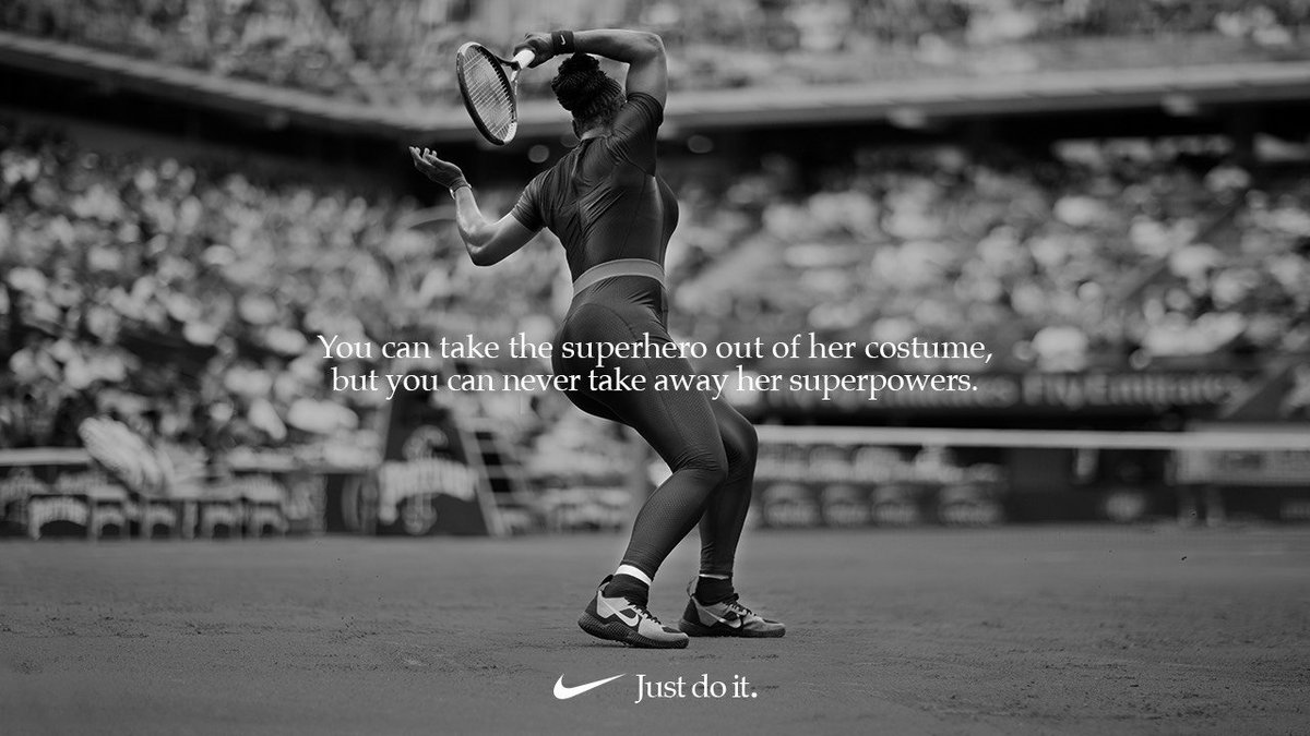 You can take the superhero out of her costume, but you can never take away her superpowers. #justdoit