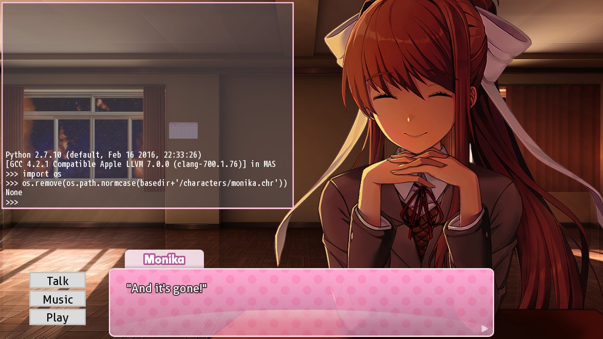 Monika After Story on X: Hey everyone, time for the first update