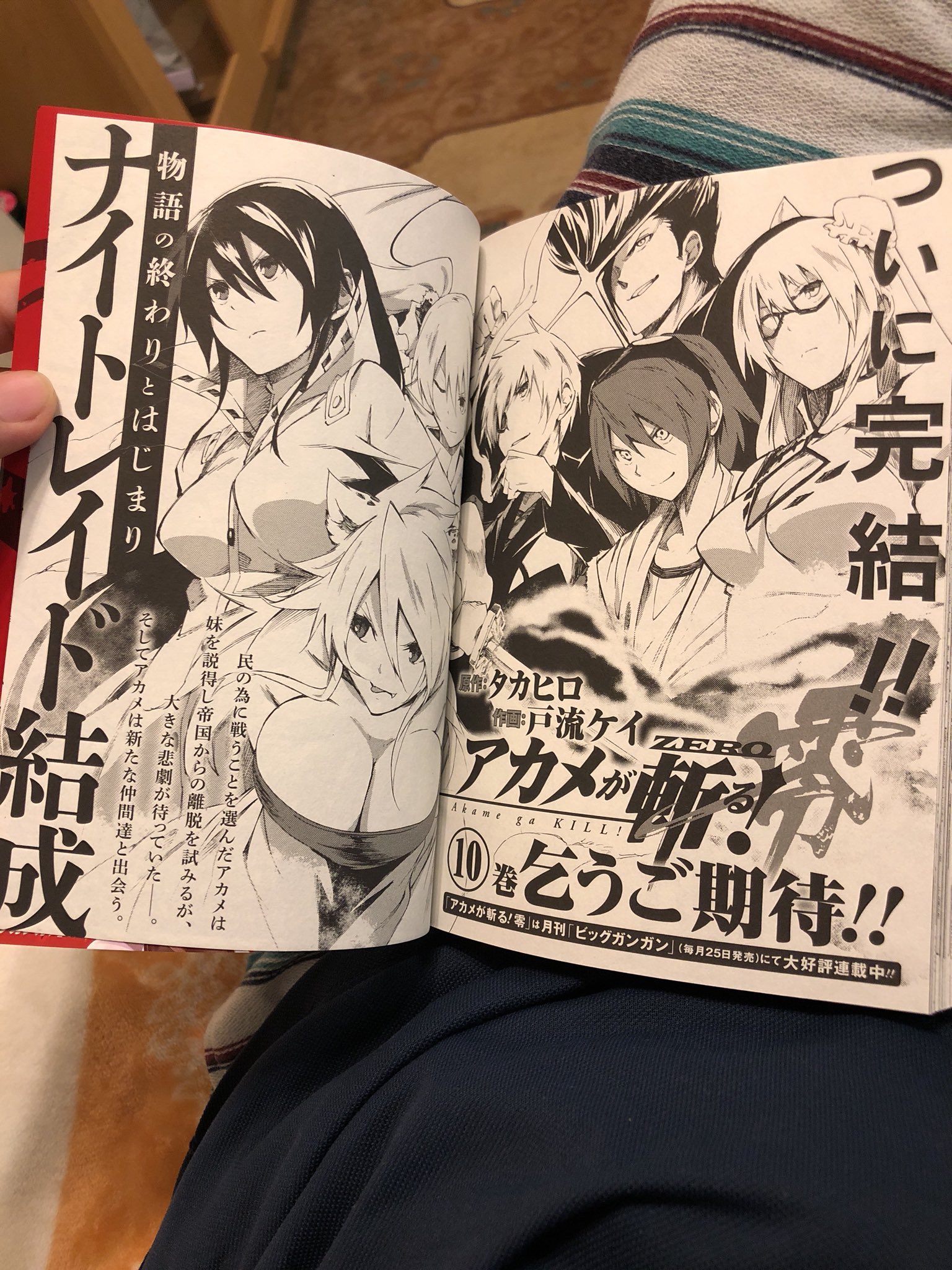 アオ これで零も完結 嬉しいという気持ちの反面悲しい気持ちも 最後のツクシのサービスシーン良かったです アカメが斬る零 T Co Qwfe6vbzwd Twitter