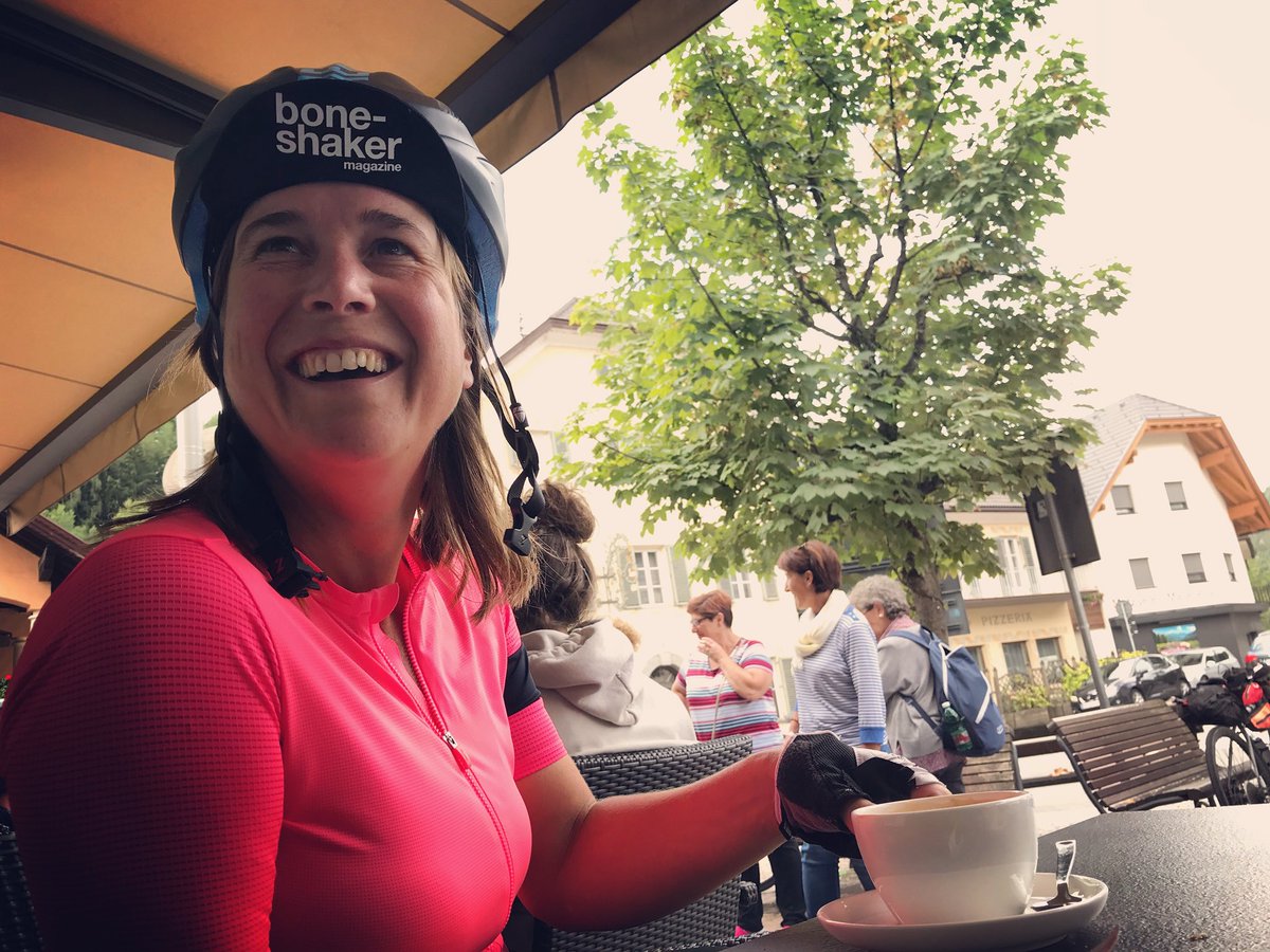 mtbcymru's tweet photo. Someone’s very happy?! Why?! First ☕️ stop of the day! ☺️
#cycle #cycling #alps #MünchenVenezia #tirol #ridemadison #bikepacking #adventure #explore #gravelride #alps #alpe #italy #Munich2Venice #gravel 🇮🇹 https://t.co/1nqEAwJ4lS
