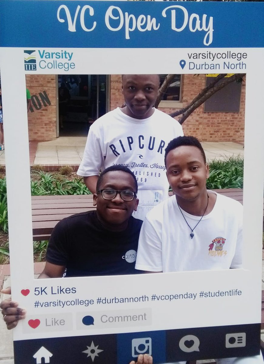 Varsity_College's tweet photo. Chat to the The IIE's VC Career Centre, Social Committee, Sports Life &amp; VC Cares teams to find out more about campus life at The IIE's #VCDBN . Also make sure to attend the mock lectures to find out more about the IIE programmes #VCOpenDay18 https://t.co/PUboN1gfOA