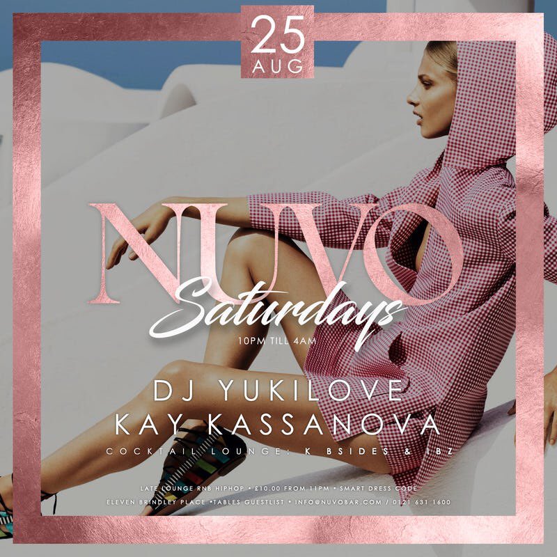 We’re #BankHolidayWeekend ready 🎉

#Nuvo #Party #SaturdayNight #Birmingham