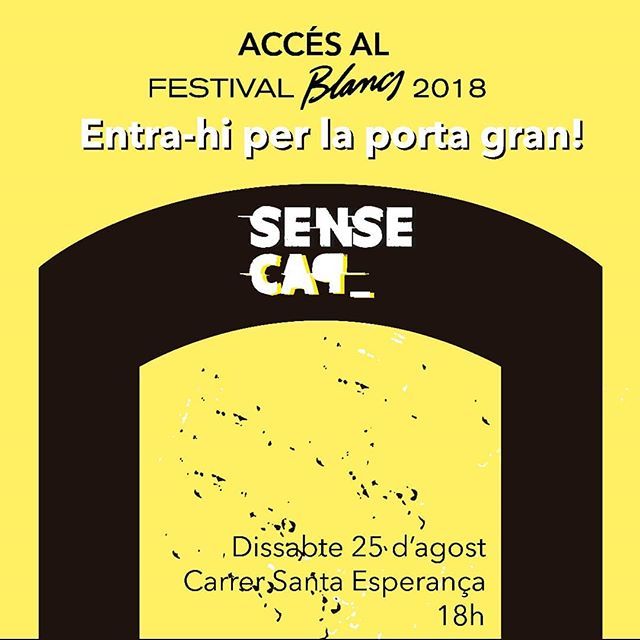 CollaDelsBlancs's tweet photo. La única manera de viure el #SENSECAP_ al 100% és inaugurant-lo com es mereix!!! 🎉 https://t.co/Dfoqe2dK9G https://t.co/GF9Sy1txvM