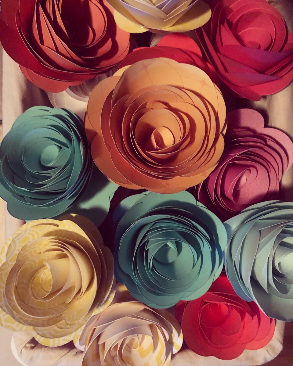 Working on smaller paper flowers to fill in gaps on the 6 foot by 6 foot paper flower wall I'm creating. 🌺
#paperflowers #etsy #etsyshop #wedding #weddingdecor #paperflowerbackdrop #nurserydecor #savethedate #photographybackdrops #backdrop #nursery