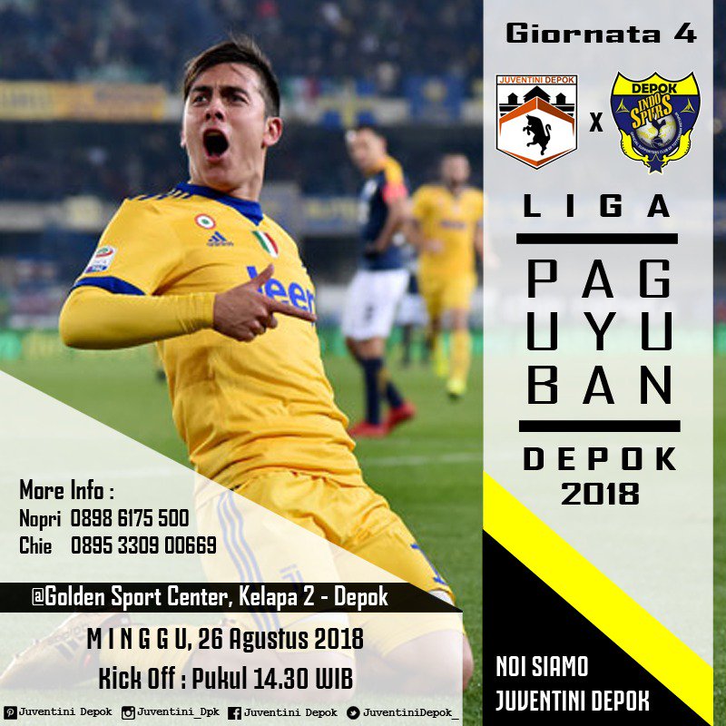 Gw_Dennz1897's tweet photo. JANGAN LUPA JUVENTINI....malam nanti kuy dan ramaikan nobar #gio2 saksikan dybala cs beraksi...dan bsk nya dukung team futsal jude buat juara...fino alla fine forza juve forza jude... https://t.co/ZSf9XGCB6l