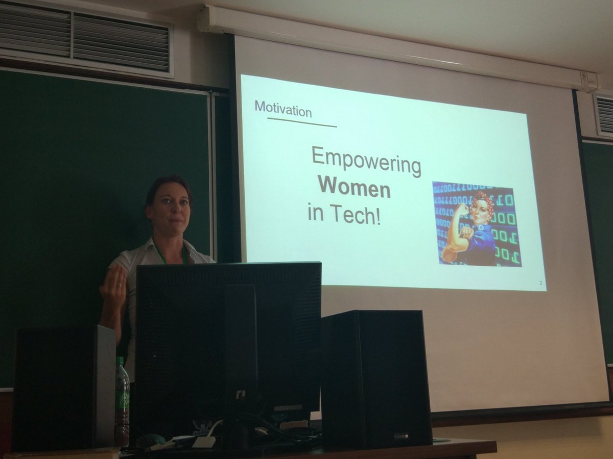 cgirvan's tweet photo. A fantastic talk by @BerniSpieler and a pleasure to Chair. Important design considerations for coding activities that *particularly* engage girls.
#Constructionism2018
#catchupTweet https://t.co/sl0pqsbS8j