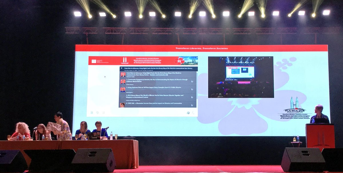LibraryBod's tweet image. Ready to go with this afternoon’s session: “From data to advocacy - using digital tools like the IFLA Library Map of the World to communicate your library stories”. #worldlibrarymap #storiesthatmatter #wlic2018