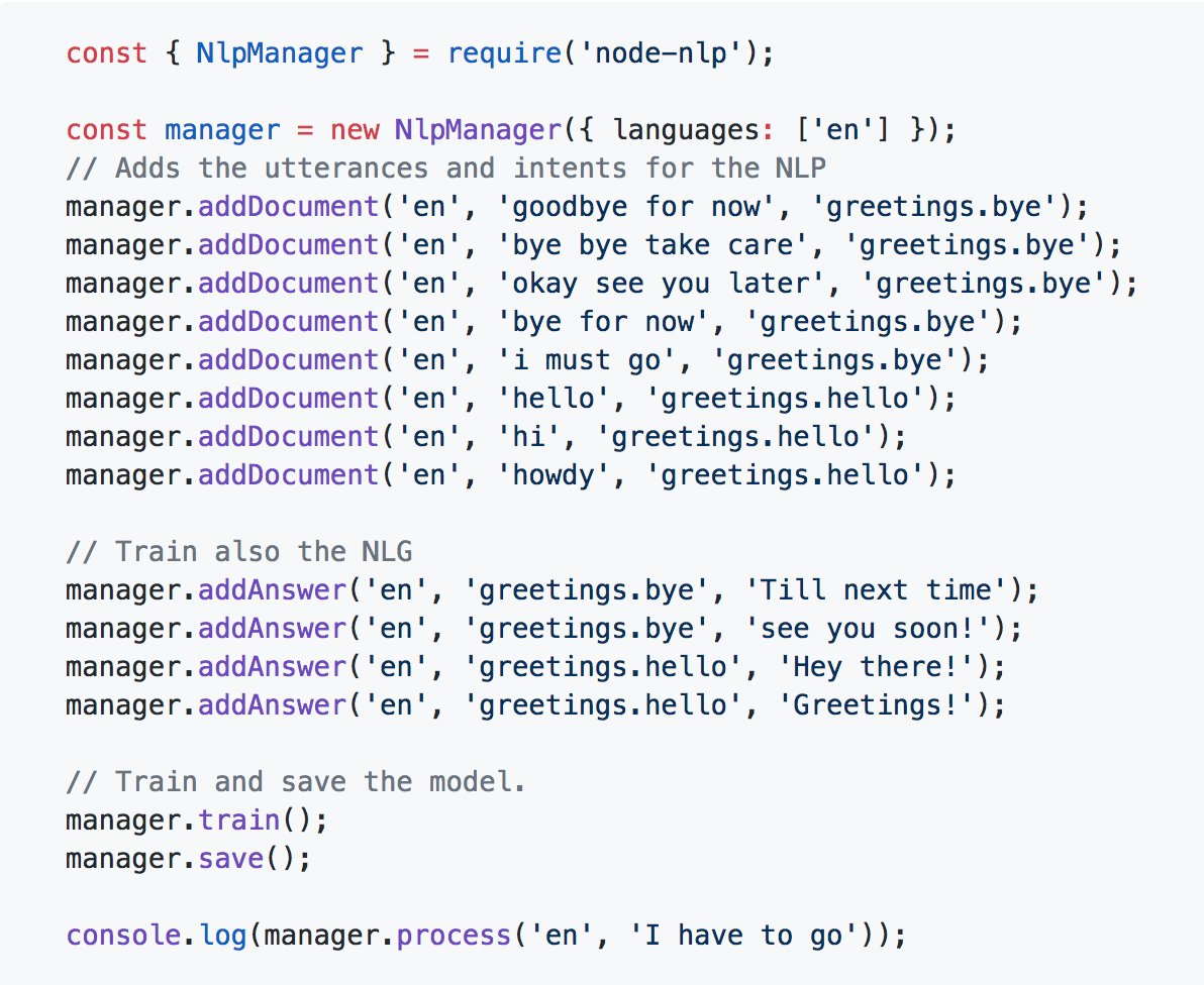 ml_review's tweet photo. NLP.js – node.js NLP library for building chat bots, with entity extraction, sentiment analysis, automatic language identify, and so more.
https://t.co/o1uxvKkujW #MachineLearning https://t.co/ekzznbvzLl