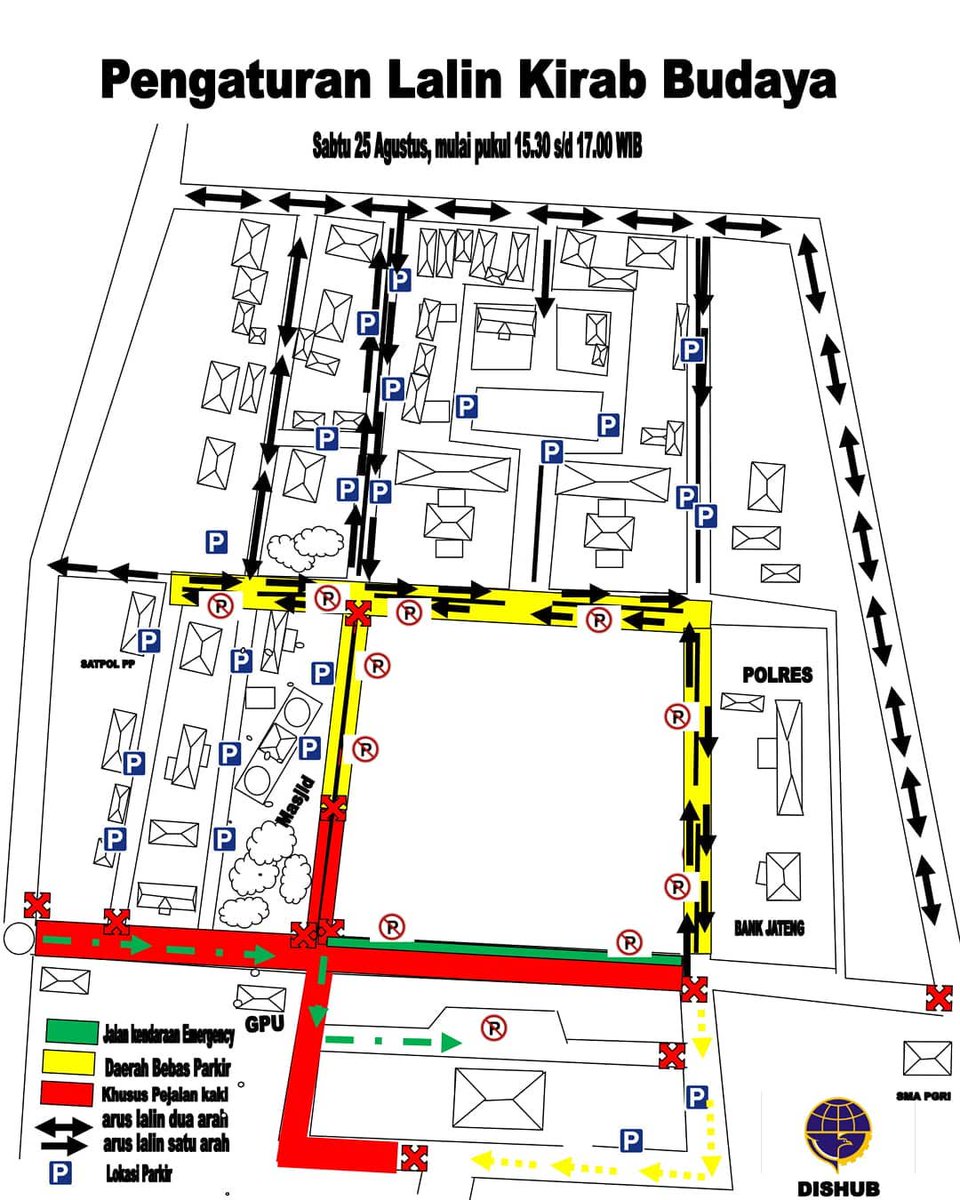 #lalinpkl Rute #KirabBudaya Hari Jadi #PekalonganKab396