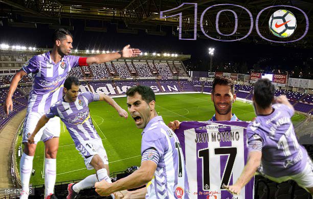 guillegarcia93's tweet photo. .100 partidos con la blanquivioleta, esfuerzo, lucha, garra y pasión. Hoy vuelve el fútbol a casa, debútas como capitán de primera en Zorrilla y volveremos a darlo todo junto a ti @javimoyano7!! 💜⚽💪🍀 Suerte y pasión como en los 99 anteriores!! Y cuidado con el 10...😉 https://t.co/2PXx9s4TzI