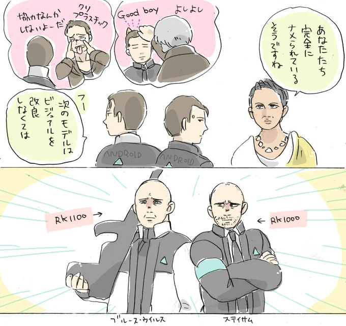 マヌケ面にしたのは失敗だったようですね #DetroitBecomeHuman 