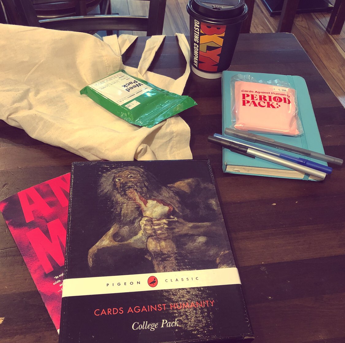 uncommons (@uncommonsnyc) on Twitter photo We’ve got your #backtoschool shopping set with the <a href="/CAH/">Cards Against Humanity</a> College, Weed, and Period packs! We’ve got your #backtoschool shopping set with the <a href="/CAH/">Cards Against Humanity</a> College, Weed, and Period packs!