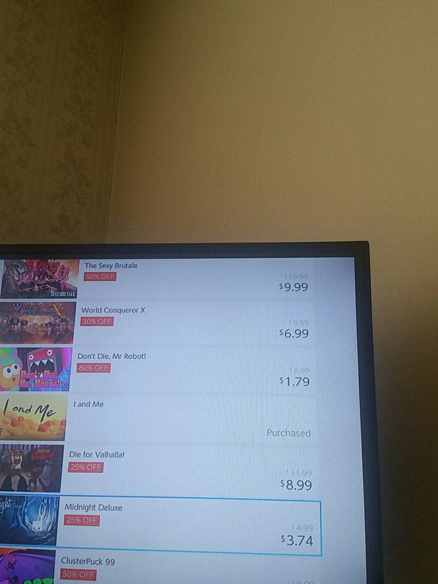 Valendario's tweet image. @NintendoAmerica #switchupdate I think you should add &quot;*on wish list&quot; when viewing eshop games in list form to the top corner. Thank you!