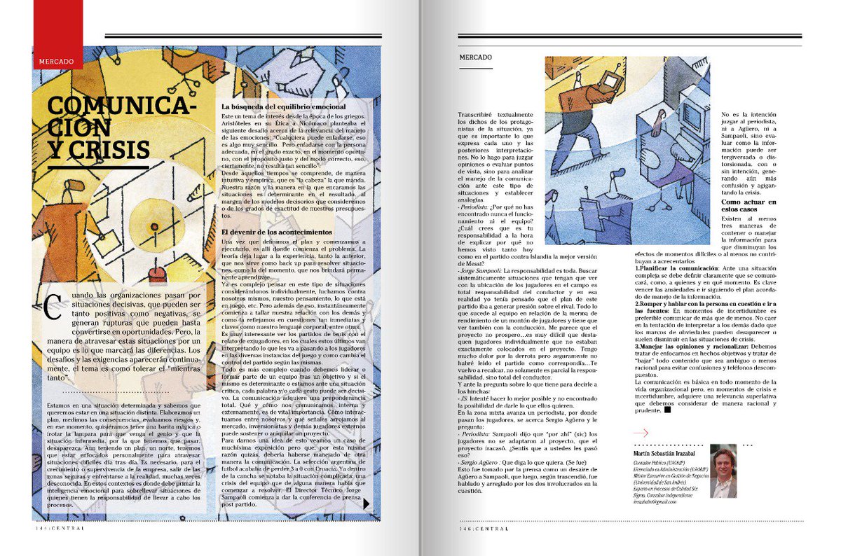 "Comunicacion y Crisis" la columna de Martín Irazabal para <a href="/RevistaCentral1/">Revista Central</a> #66, lectura recomendada ! <a href="/MartinSalaMdp/">Martín Sala</a> <a href="/MACorbalan/">Marcelo Corbalan</a> <a href="/merymartinez/">Mery Martínez</a> <a href="/clalopeztonon/">Clara López Tonón</a> <a href="/David_Akerman/">David Akerman</a> <a href="/matiascopic/">Matias Copic</a> <a href="/polcast7/">Pablo Javier Casteran</a> <a href="/danielbertagno/">Daniel Bertagno</a> <a href="/pepebasko/">PEPE BASKO</a> <a href="/germanlagrasta/">Germán Lagrasta</a> <a href="/SilviaGarat/">Silvia Garat  💚</a> <a href="/givellaz/">Gisele Vellaz</a> <a href="/lmstanzione/">Luis Maria Stanzione</a>