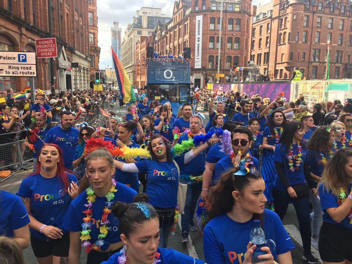 O2's tweet image. And that’s a wrap. As always, you’ve been absolutely incredible @ManchesterPride 👏🏾 We are #ProudAtO2 and humbled to have been able to join in and help you celebrate everything #Pride stands for, at all the fantastic cities we’ve visited this year.