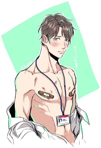 「らくがきチクバン川先輩～絵とは関係ないですがメロキス9月号配信中なのでよかったら」|晴屋うまこのイラスト