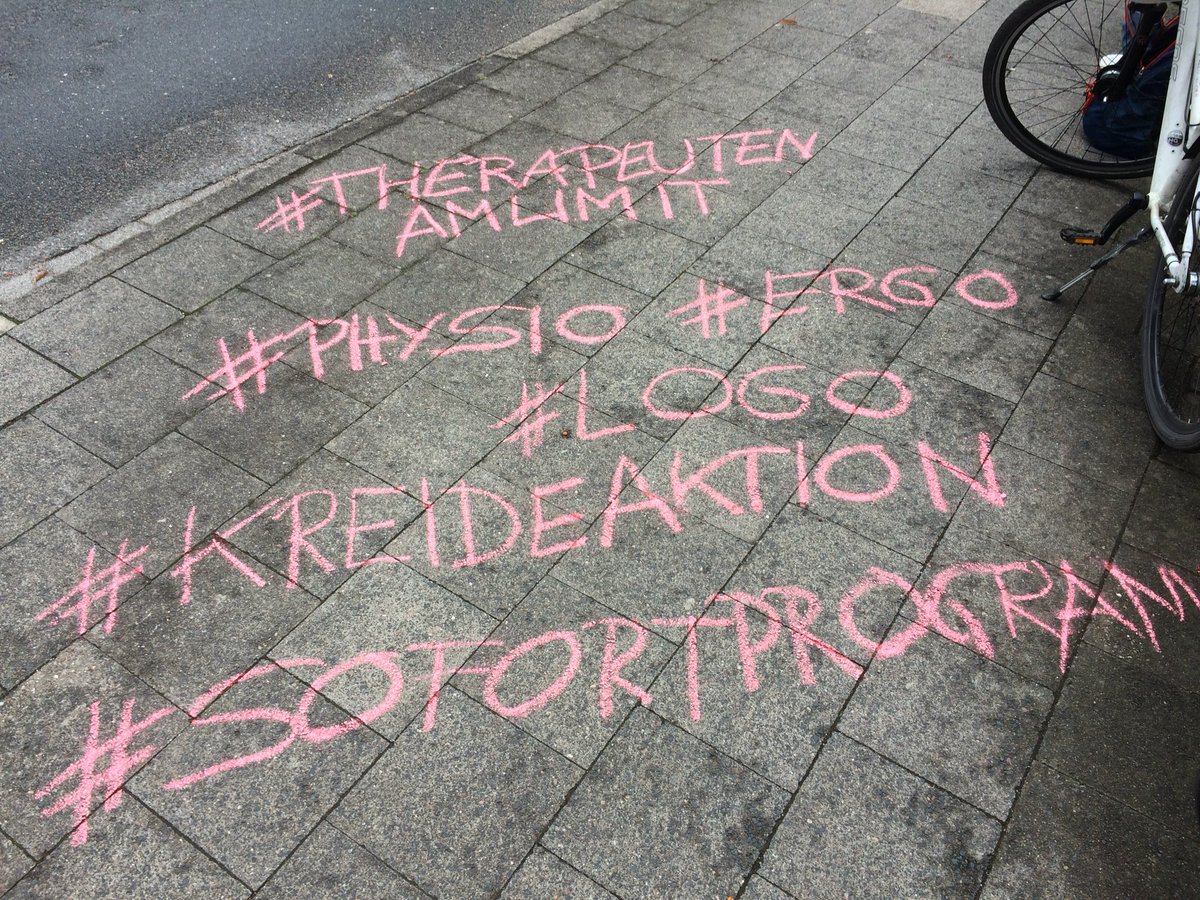 #therapeutenamlimit in S-H unterwegs #kreideaktion