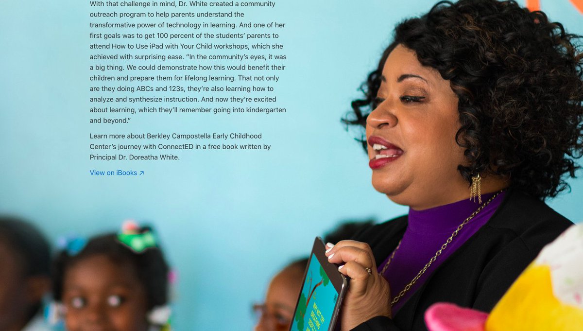 We are so proud to have our principal <a href="/DrDoreatha/">Dr. Doreatha White</a> featured on the Apple ConnectED website apple.com/connectED/ find out more about our DAYMAC Program using this iBook link itunes.apple.com/us/book/berkle… <a href="/PrincipalJRich/"> James T Richardson</a> <a href="/JackieChavis2/">Jackie Chavis</a> <a href="/AppleEDU/">Apple Education</a> @NPSchools @Tbward93