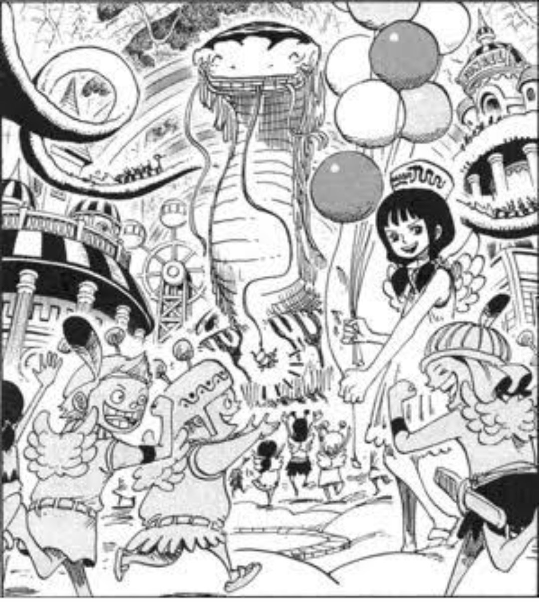 またわ 2年後の猿山連合軍は新たなロマン 幻の島 夢幻郷 を探しており ワイパーは 神の護衛隊 として仲間と共にシャンドラの灯をともしている コニスはラキと共にパンプキンカフェで名物のカボチャ麺を振る舞っている ワンピース