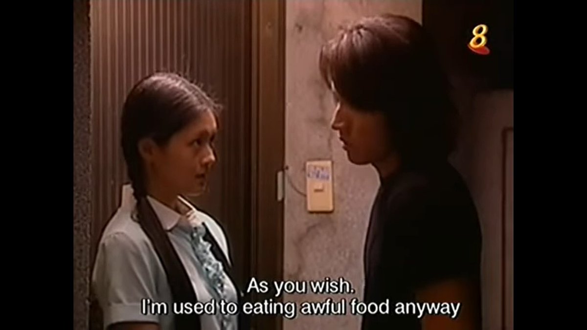 Shancai asking Dao Ming Si if he wants her to prepare lunch for him. He had to pretend that he didn't want it, of course  #JerryYan and  #BarbieHsu in  #MeteorGarden (2001) and  #DylanWang and  #ShenYue in  #MeteorGarden2018