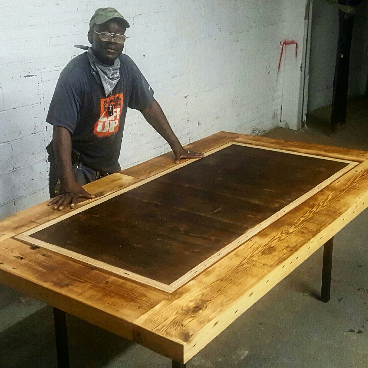 Refoundry's tweet photo. Beautiful day to check out work by Refoundry Entrepreneur Gene Kambui Manigo at @BrooklynFlea in @IndustryCity.
#Craftsmanship #HumanDignity #ReinventReentry https://t.co/sRMMNmtwmU