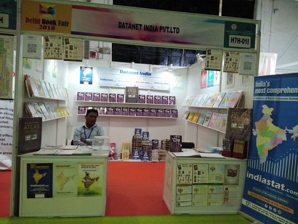 Indiastatmedia's tweet photo. Here's a quick look of #DatanetIndia stall at #DelhiBookFair 2018 
Meet us at stall number 01- I, Hall no. H7H &amp; avail discount on our #dataorientedpublications
Date &amp; Timing: 25th Aug -2nd Sept (11 PM - 8 PM)

For more details visit: https://t.co/55ipMVUgqv / Ph : 011- 26810964 https://t.co/eePs18S6dz