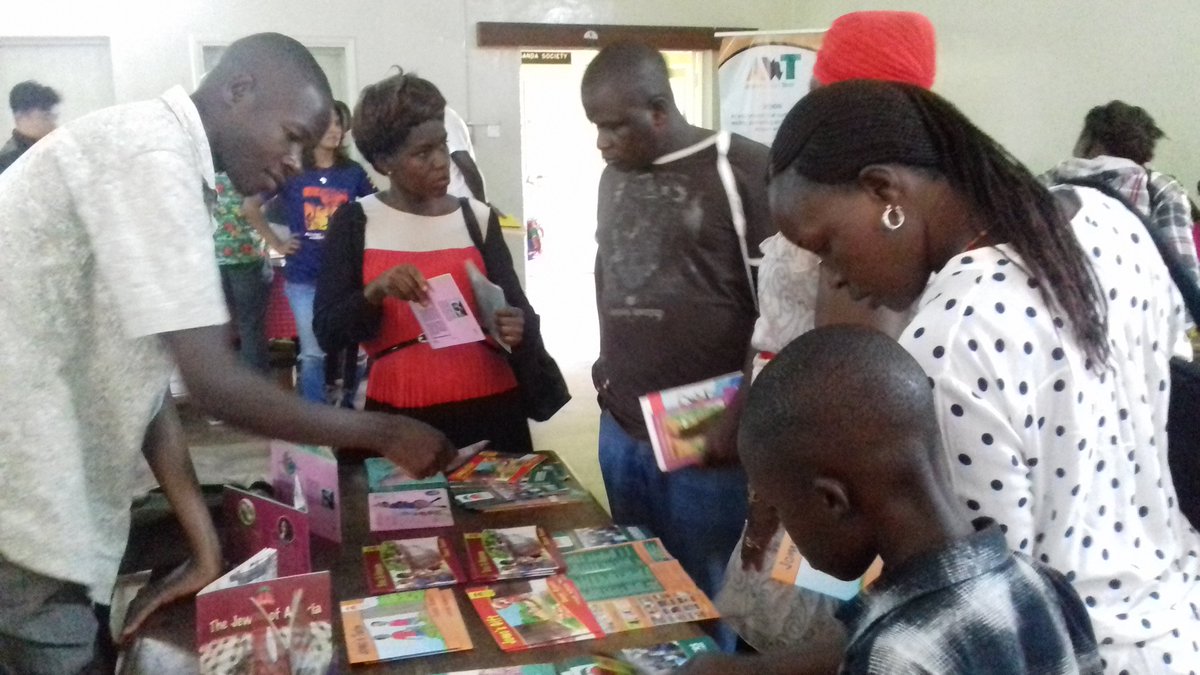 #UgandaBookMarket Isn't it lovely to see people swoop over books! I love this absolutely.