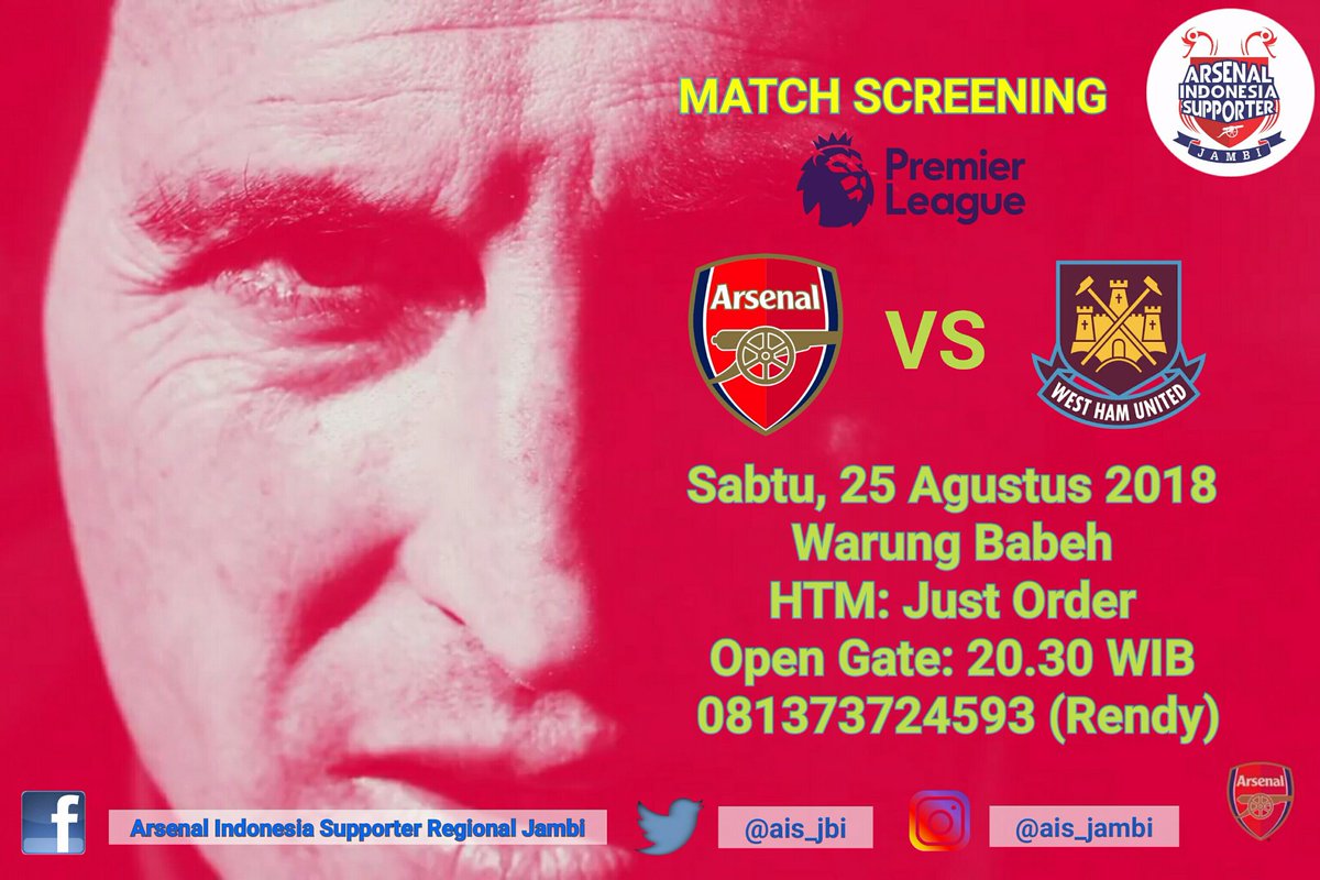 Match Screening
° ° °
Sabtu, 25 Agustus 2018 
Warung Babeh 
HTM: Just Order 
Open Gate: 20.30 WIB 
081373724593 (Rendy)