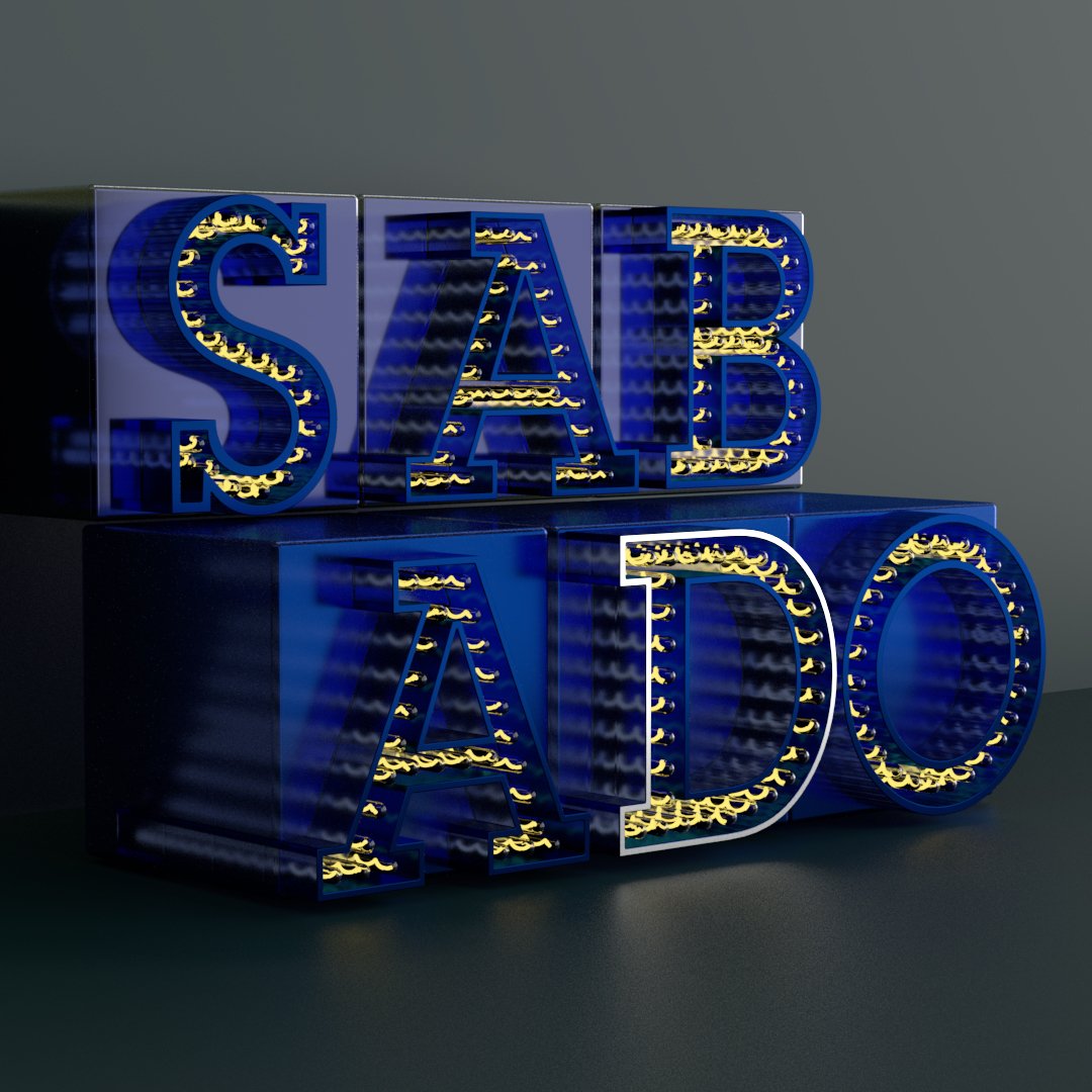 gore_std's tweet photo. S A B A D O
#FelizSábado #Sabado #font #3dfont #digitalart #digitaltype #type #typography #typographyinspired #typographyart #arnoldrender #c4d #artdirection #gorestd #3dartwork #mdcollective #thedesigntip #gsgdaily #thegraphicspr0ject #cg #render #digitalart #rsa_graphics https://t.co/IL5DhRhG6F