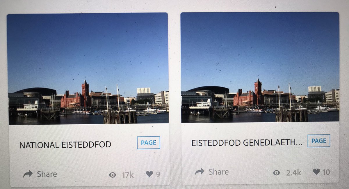 Ni’n dal i hiraethu am ein hwythnos wych yn y Bae yn #Steddfod2018 Niferoedd terfynol ein canllaw i’r <a href="/eisteddfod/">eisteddfod</a> <a href="/Eisteddfod_eng/">eisteddfod_eng</a> ar gyfer rhieni Caerdydd. 2,400 o ymweliadau â’r un Cymraeg a 17,000 â’r un Saesneg! #joio 
is.gd/eisteddfod2018 
is.gd/eisteddfod2018…