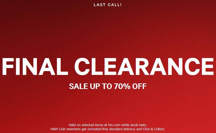 hm final sale