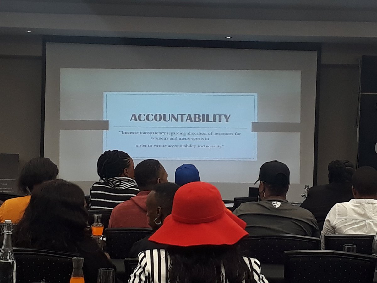 rachysuperstar's tweet photo. Lwandile Simelane. Vice President of @SA_Hockey speaks Accountability. #SAWASFConference18 https://t.co/LlYFXeFNPf