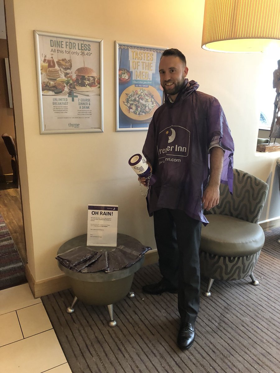 Don’t worry if it’s raining Chris is modelling our very stylish ponchos for GOSH <a href="/angel_premier/">PremierInnAngel</a> <a href="/SDEBDD/">simon ewins</a> <a href="/LauraEvans81/">Laura EvansWrobleski</a>  <a href="/rain/">Rain</a> <a href="/london/">London</a>  <a href="/GreatOrmondSt/">Great Ormond Street Hospital for Children</a>