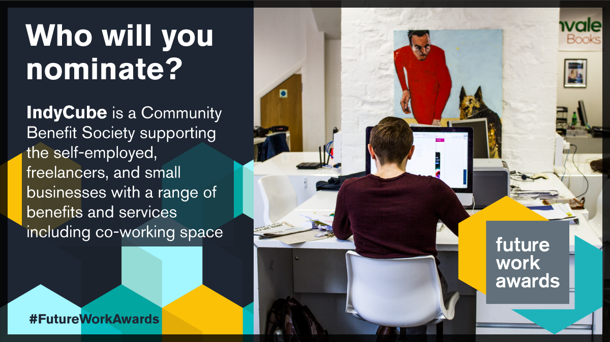 theRSAorg's tweet photo. The #FutureWorkAwards are open for nominations! We are looking to recognise and champion initiatives that are improving the quality of work around the world, like @indycube .

Fill out our short form to submit your nomination: https://t.co/QKBUhNQby3 https://t.co/s8KpM5AoHR