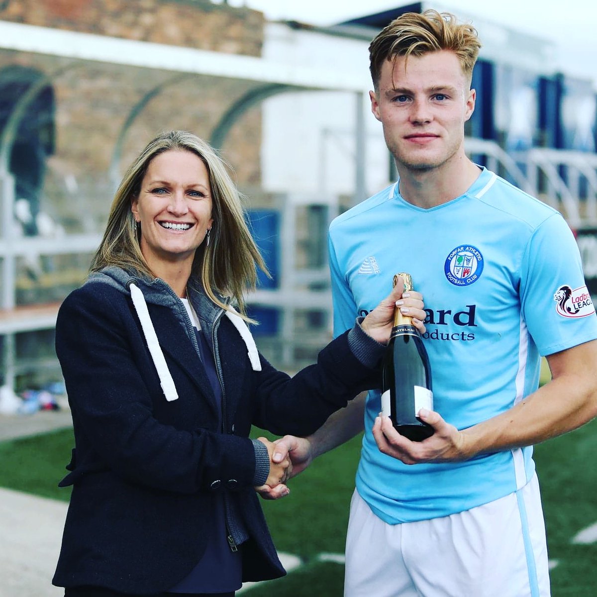 Well done to last week's Man of the Match v Stranraer <a href="/_aidanwilson1/">Aidan Wilson</a> as chosen by Match Sponsors Findlay &amp; Co. 🍾

Who will be today's Man of the Match. With thanks to Match Sponsors Milnbank Developments. 👏