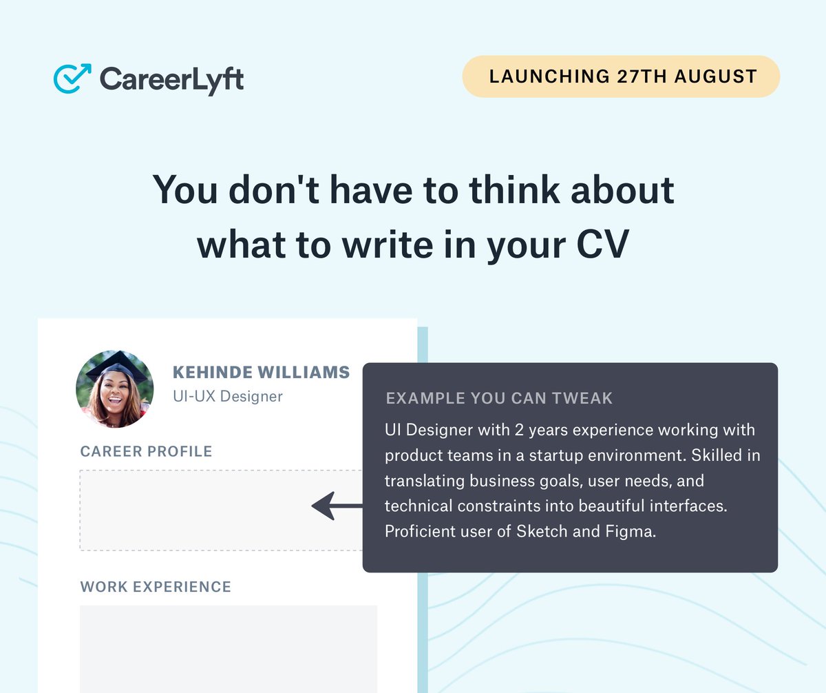 CareerLyft's tweet photo. CareerLyft is the next-level resume creation tool.

Just like self-driving cars.

We’ve tried to re-imagine the way resumes are created.

Remember when you had to write your resume? How hard it was for you to even know what to write or how to explain your experience or passion? https://t.co/oj0m8jX7fp