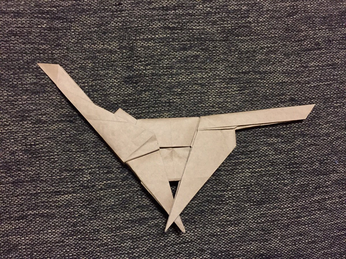 かのこや Auf Twitter チーター 創作 折り かのこや 不切正方形一枚折り 初のコンプレックス系創作 リプに展開図あります 折り紙 折り紙作品 チーター