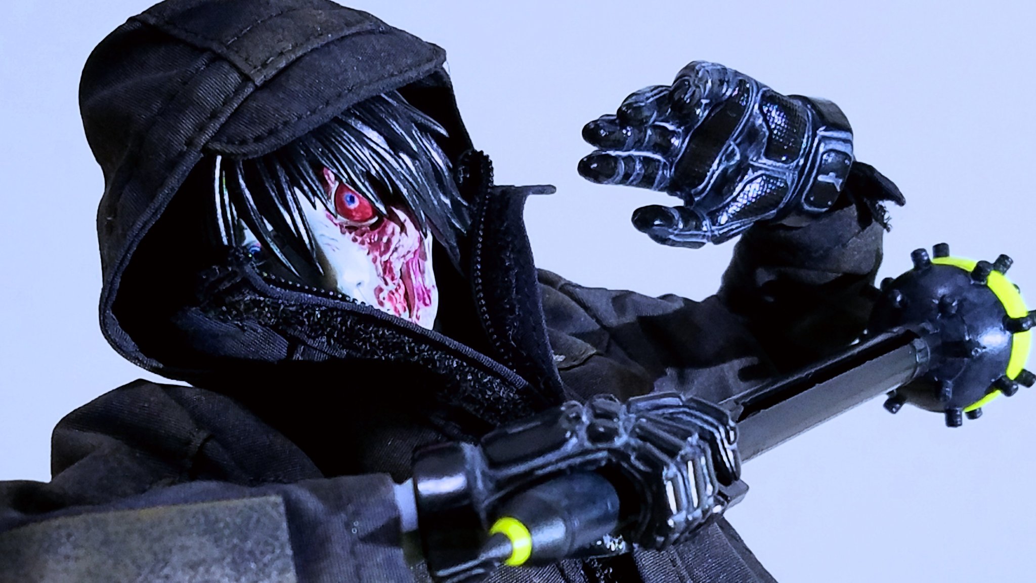 1000TOYS 東亜重工 1/6 皮面式偽装個体 黒疾 皮面損傷 ダメージ