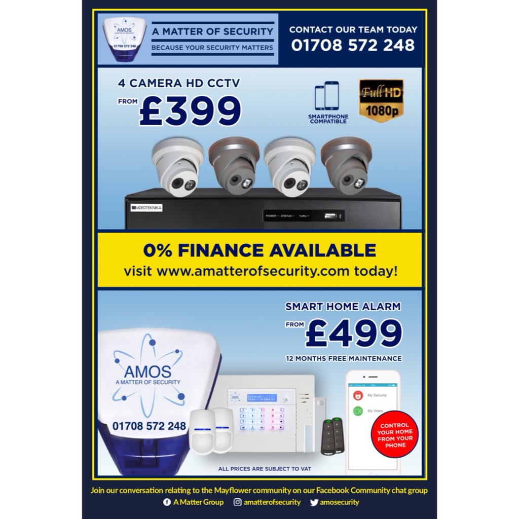 In next months VISION we feature <a href="/amosecurity/">A Matter of Security</a> who announce their new partnership with Mayflower Security Systems 🔐🚨