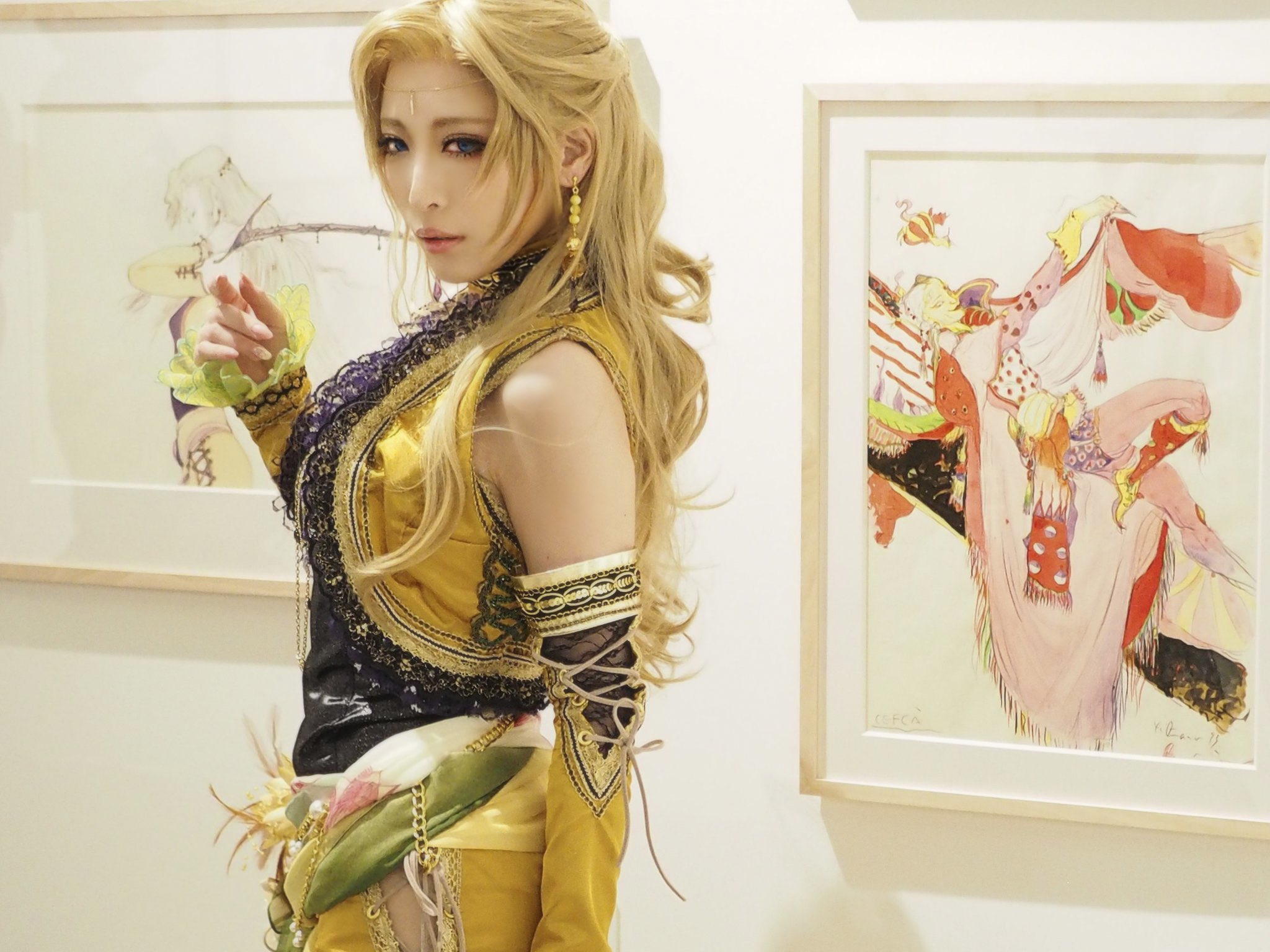 ファイナルファンタジー　セリス　コスプレ　FFⅥ FF6 サークル製 ファイナルファンタジー6 FF6 セリス 天野絵版 コスプレ衣装