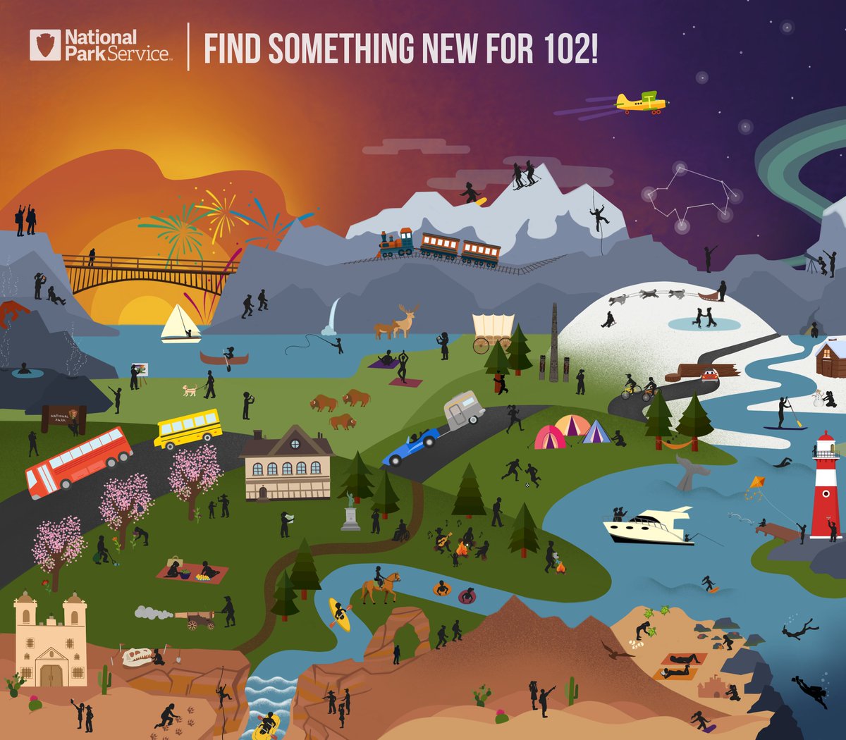 102 things to do in your parks