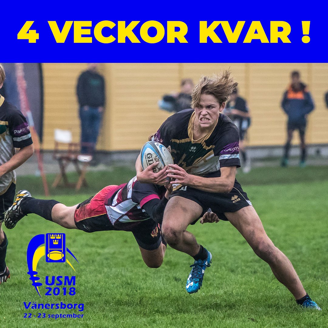 4 veckor till USM! Vi ses väl där? #svenskrugby #ungdomsrugby #vänersborg #USM2018 #rugbyfamiljen #warface #fightingface #beastmode